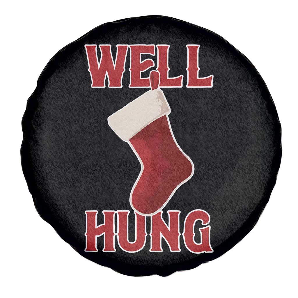 Funny Christmas Stocking Spare Tire Cover Well Hung Naughty Holiday Inappropriate Humor - Wonder Print Shop