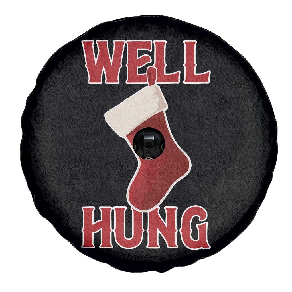 Funny Christmas Stocking Spare Tire Cover Well Hung Naughty Holiday Inappropriate Humor - Wonder Print Shop