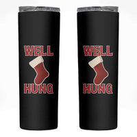 Funny Christmas Stocking Skinny Tumbler Well Hung Naughty Holiday Inappropriate Humor - Wonder Print Shop