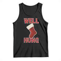 Funny Christmas Stocking Tank Top Well Hung Naughty Holiday Inappropriate Humor - Wonder Print Shop