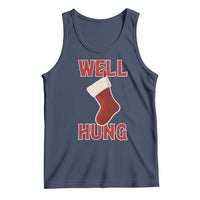Funny Christmas Stocking Tank Top Well Hung Naughty Holiday Inappropriate Humor - Wonder Print Shop