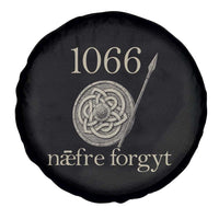 1066 Never Forget Spare Tire Cover Battle of Hastings Old English Anglo Saxon Warrior Medieval Shield - Wonder Print Shop