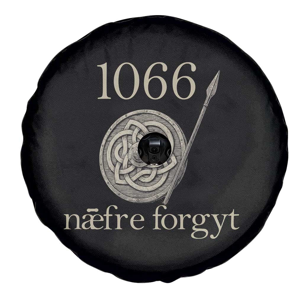 1066 Never Forget Spare Tire Cover Battle of Hastings Old English Anglo Saxon Warrior Medieval Shield - Wonder Print Shop