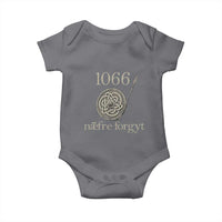 1066 Never Forget Baby Onesie Battle of Hastings Old English Anglo Saxon Warrior Medieval Shield - Wonder Print Shop