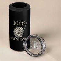 1066 Never Forget 4 in 1 Can Cooler Tumbler Battle of Hastings Old English Anglo Saxon Warrior Medieval Shield - Wonder Print Shop