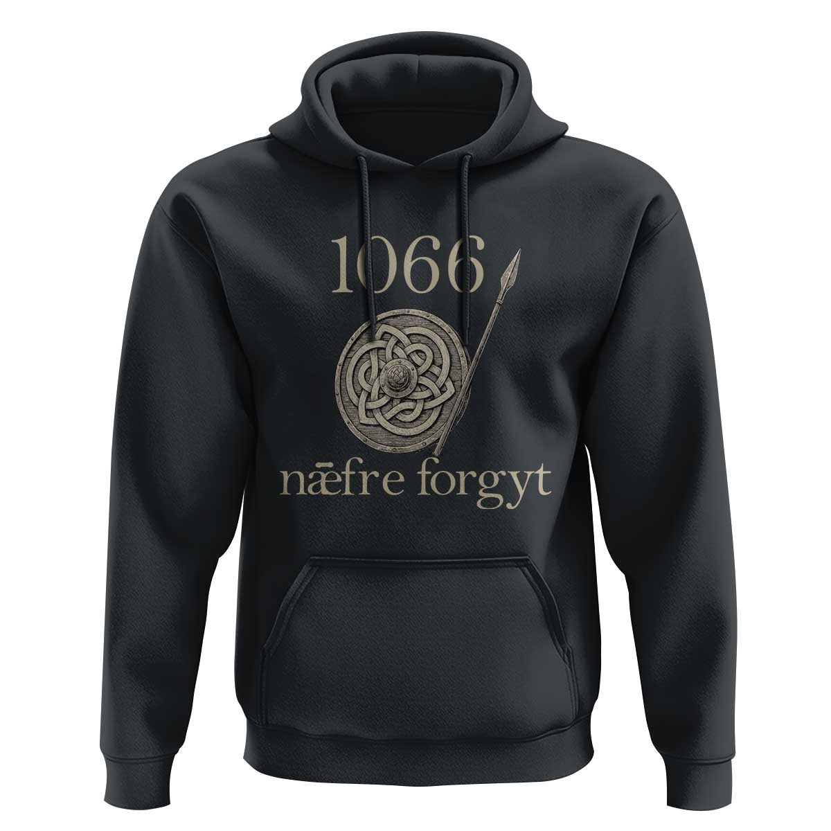 1066 Never Forget Hoodie Battle of Hastings Old English Anglo Saxon Warrior Medieval Shield - Wonder Print Shop