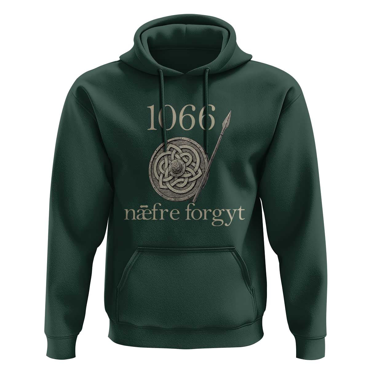 1066 Never Forget Hoodie Battle of Hastings Old English Anglo Saxon Warrior Medieval Shield - Wonder Print Shop
