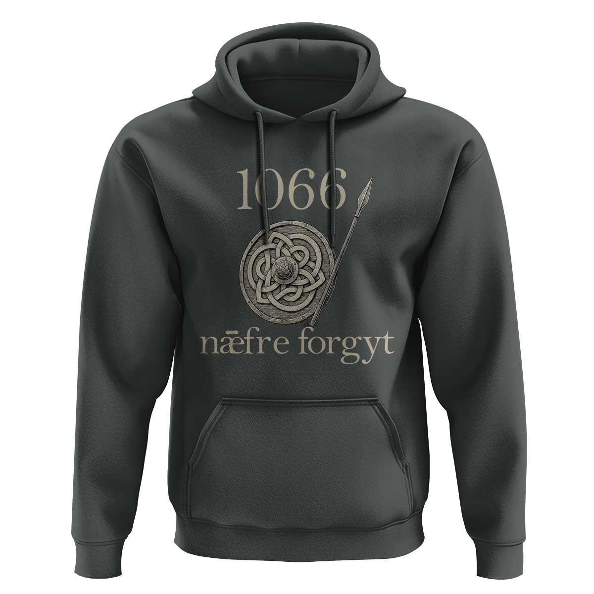 1066 Never Forget Hoodie Battle of Hastings Old English Anglo Saxon Warrior Medieval Shield - Wonder Print Shop