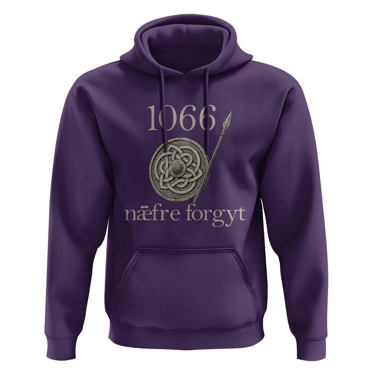 1066 Never Forget Hoodie Battle of Hastings Old English Anglo Saxon Warrior Medieval Shield - Wonder Print Shop