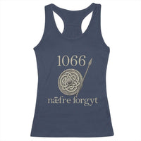 1066 Never Forget Racerback Tank Top Battle of Hastings Old English Anglo Saxon Warrior Medieval Shield - Wonder Print Shop