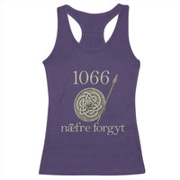 1066 Never Forget Racerback Tank Top Battle of Hastings Old English Anglo Saxon Warrior Medieval Shield - Wonder Print Shop