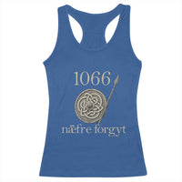 1066 Never Forget Racerback Tank Top Battle of Hastings Old English Anglo Saxon Warrior Medieval Shield - Wonder Print Shop