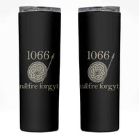 1066 Never Forget Skinny Tumbler Battle of Hastings Old English Anglo Saxon Warrior Medieval Shield - Wonder Print Shop
