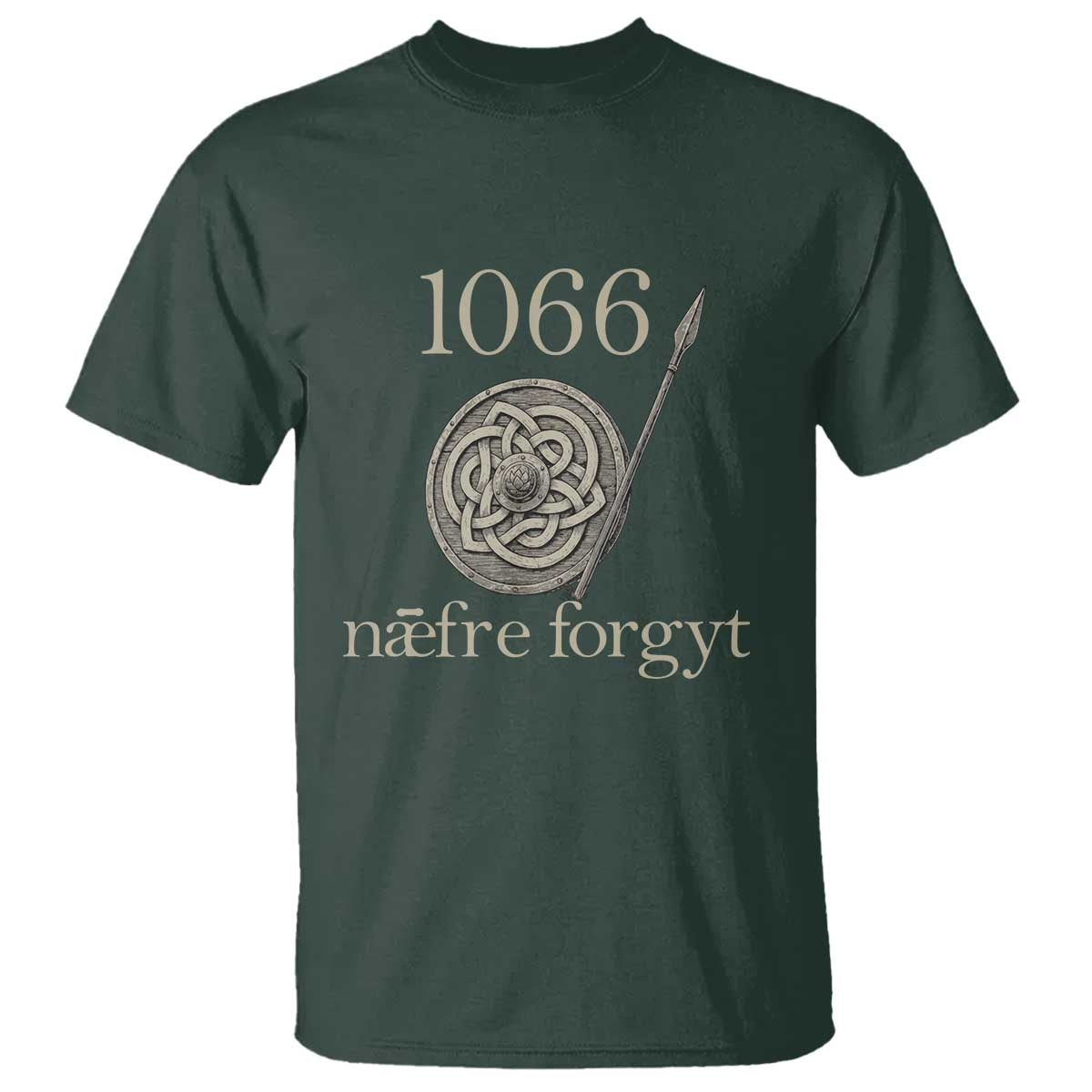 1066 Never Forget T Shirt Battle of Hastings Old English Anglo Saxon Warrior Medieval Shield - Wonder Print Shop