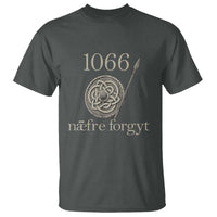 1066 Never Forget T Shirt Battle of Hastings Old English Anglo Saxon Warrior Medieval Shield - Wonder Print Shop