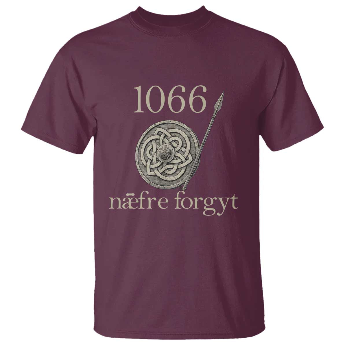 1066 Never Forget T Shirt Battle of Hastings Old English Anglo Saxon Warrior Medieval Shield - Wonder Print Shop