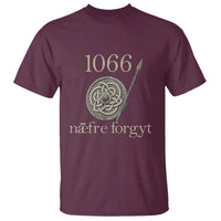 1066 Never Forget T Shirt Battle of Hastings Old English Anglo Saxon Warrior Medieval Shield - Wonder Print Shop