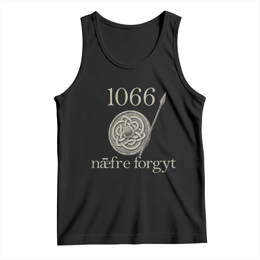 1066 Never Forget Tank Top Battle of Hastings Old English Anglo Saxon Warrior Medieval Shield - Wonder Print Shop