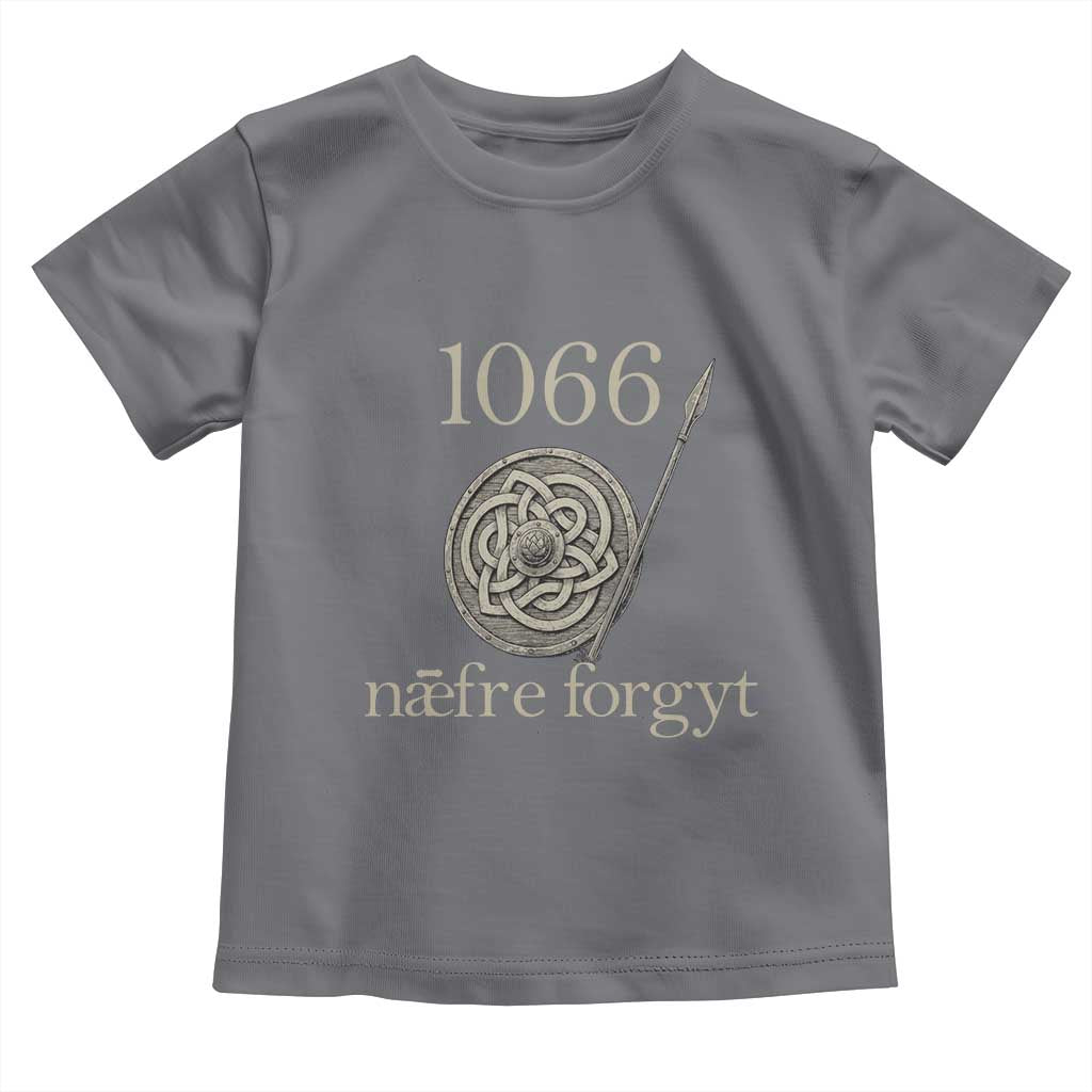 1066 Never Forget Toddler T Shirt Battle of Hastings Old English Anglo Saxon Warrior Medieval Shield - Wonder Print Shop