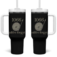 1066 Never Forget Tumbler With Handle Battle of Hastings Old English Anglo Saxon Warrior Medieval Shield - Wonder Print Shop