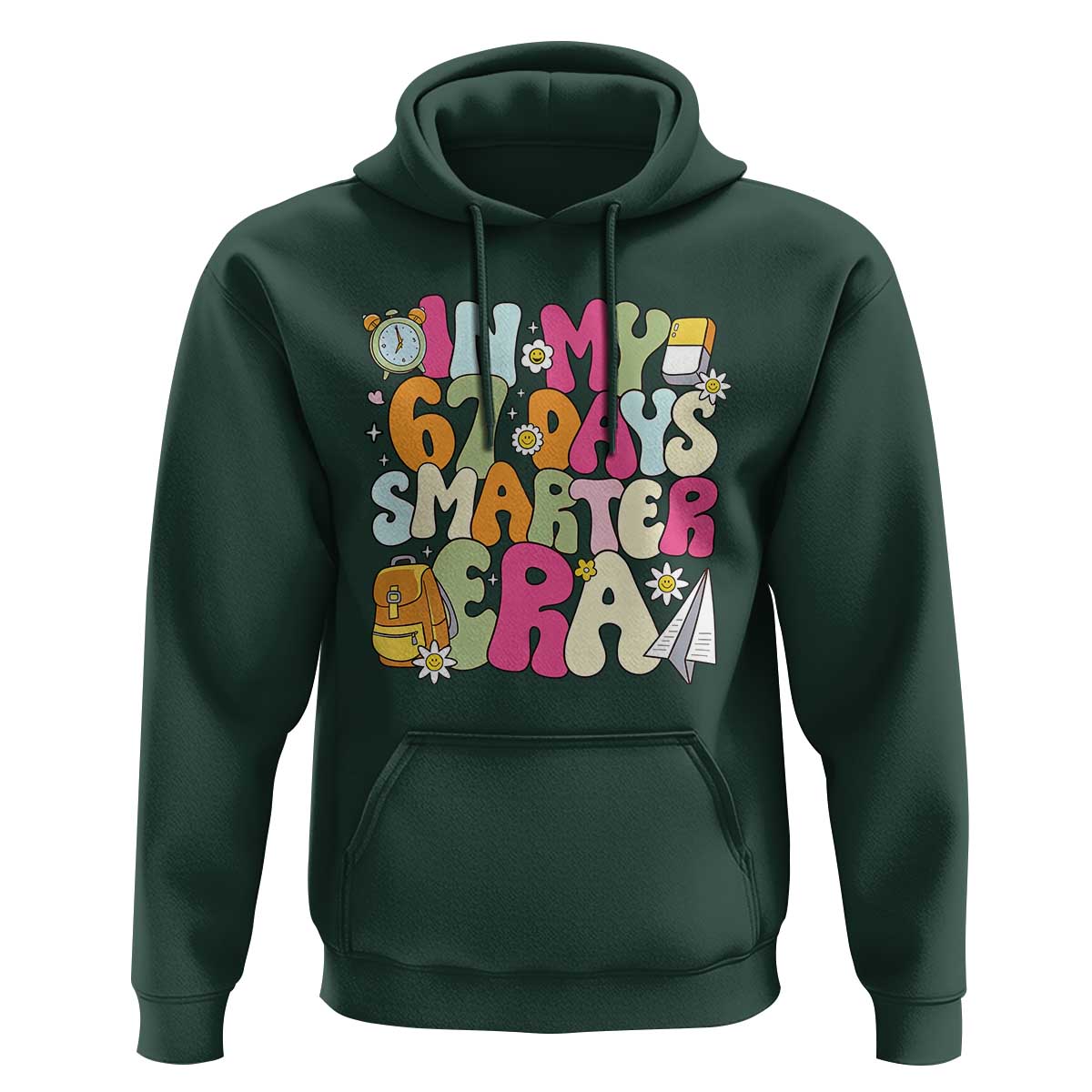 In My 67 Days Smarter Era Hoodie Cute Retro 6 7 Days of School Six Seven Meme - Wonder Print Shop