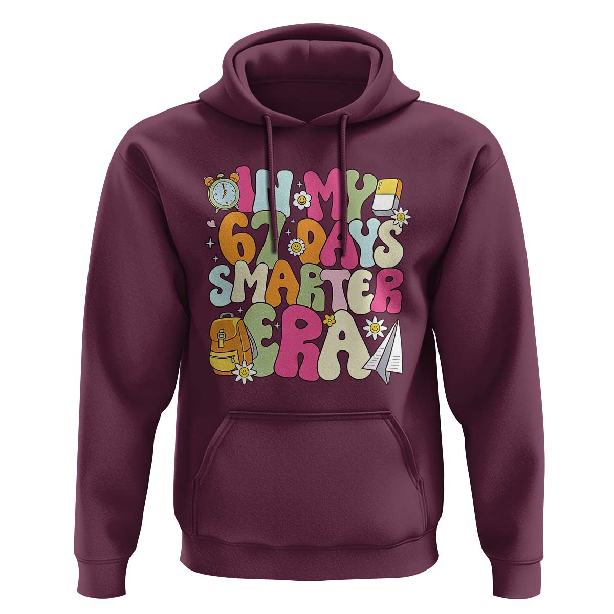 In My 67 Days Smarter Era Hoodie Cute Retro 6 7 Days of School Six Seven Meme - Wonder Print Shop