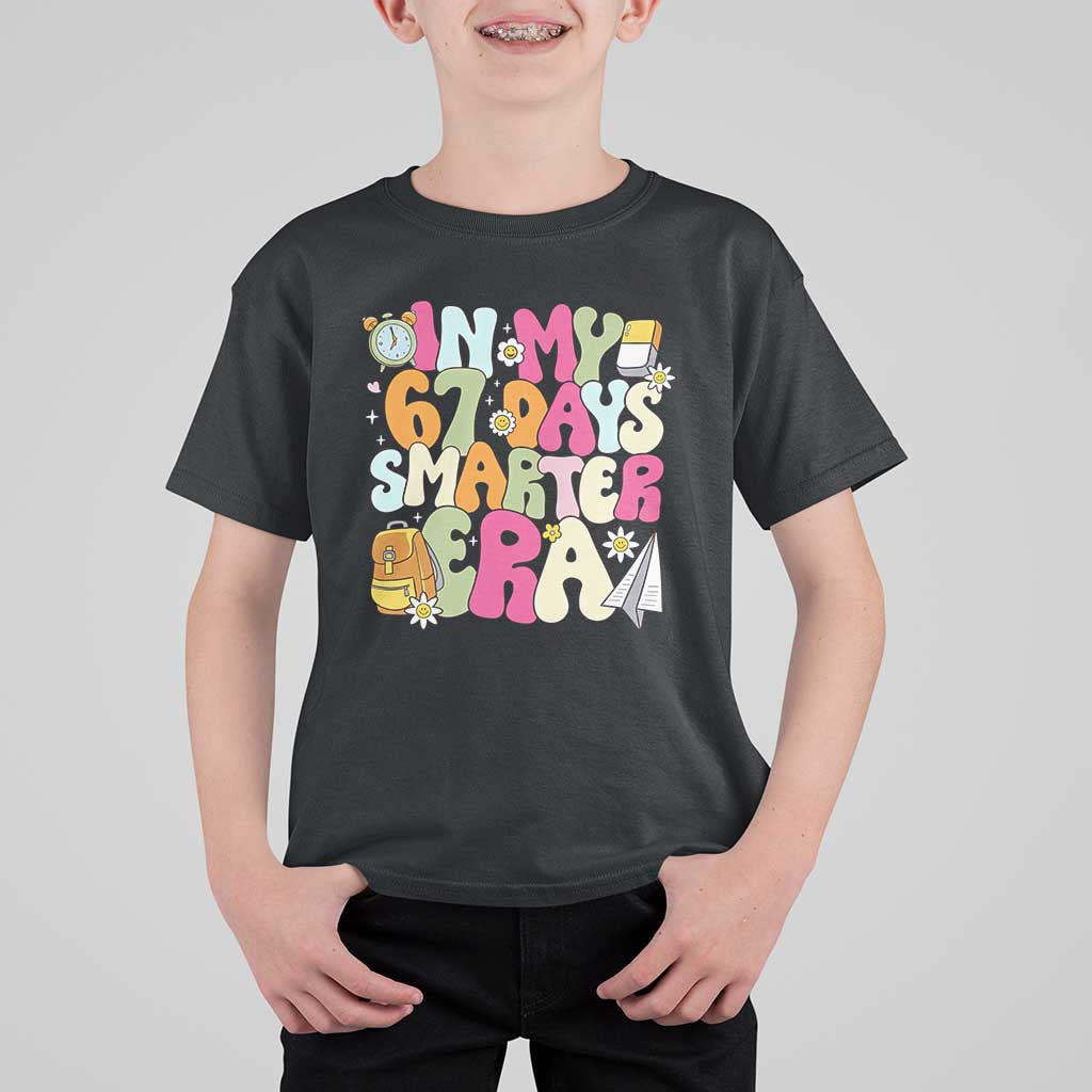 In My 67 Days Smarter Era T Shirt For Kid Cute Retro 6 7 Days of School Six Seven Meme - Wonder Print Shop