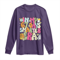 In My 67 Days Smarter Era Long Sleeve Shirt Cute Retro 6 7 Days of School Six Seven Meme - Wonder Print Shop