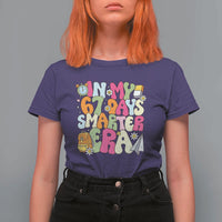 In My 67 Days Smarter Era T Shirt For Women Cute Retro 6 7 Days of School Six Seven Meme - Wonder Print Shop