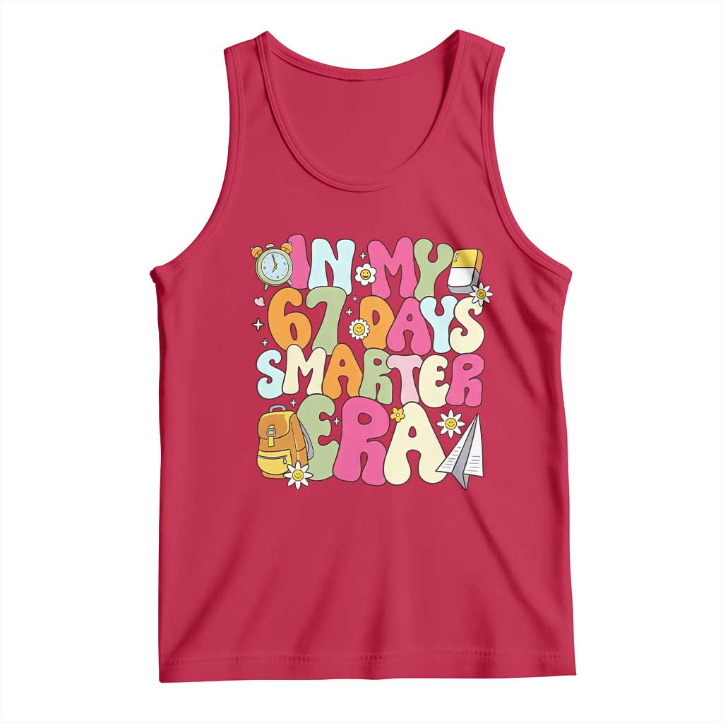 In My 67 Days Smarter Era Tank Top Cute Retro 6 7 Days of School Six Seven Meme - Wonder Print Shop