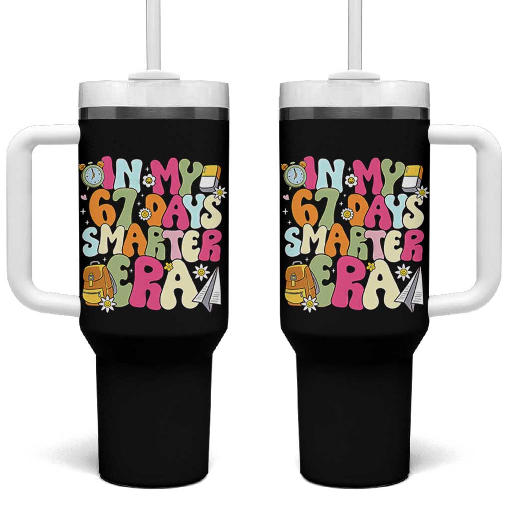 In My 67 Days Smarter Era Tumbler With Handle Cute Retro 6 7 Days of School Six Seven Meme - Wonder Print Shop