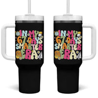 In My 67 Days Smarter Era Tumbler With Handle Cute Retro 6 7 Days of School Six Seven Meme - Wonder Print Shop