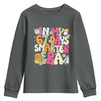 In My 67 Days Smarter Era Youth Sweatshirt Cute Retro 6 7 Days of School Six Seven Meme - Wonder Print Shop