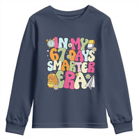 In My 67 Days Smarter Era Youth Sweatshirt Cute Retro 6 7 Days of School Six Seven Meme - Wonder Print Shop