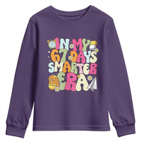 In My 67 Days Smarter Era Youth Sweatshirt Cute Retro 6 7 Days of School Six Seven Meme - Wonder Print Shop