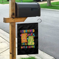 I Survived 67 Days of School Garden Flag Funny 6 7 Six Seven Chaos Survivor for Students Teachers - Wonder Print Shop