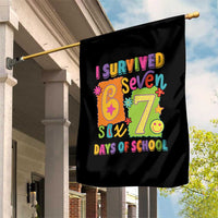 I Survived 67 Days of School Garden Flag Funny 6 7 Six Seven Chaos Survivor for Students Teachers - Wonder Print Shop