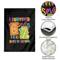 I Survived 67 Days of School Garden Flag Funny 6 7 Six Seven Chaos Survivor for Students Teachers - Wonder Print Shop