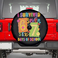 I Survived 67 Days of School Spare Tire Cover Funny 6 7 Six Seven Chaos Survivor for Students Teachers - Wonder Print Shop