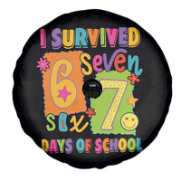 I Survived 67 Days of School Spare Tire Cover Funny 6 7 Six Seven Chaos Survivor for Students Teachers - Wonder Print Shop