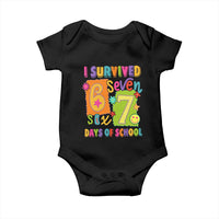 I Survived 67 Days of School Baby Onesie Funny 6 7 Six Seven Chaos Survivor for Students Teachers - Wonder Print Shop