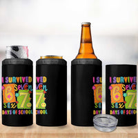 I Survived 67 Days of School 4 in 1 Can Cooler Tumbler Funny 6 7 Six Seven Chaos Survivor for Students Teachers - Wonder Print Shop