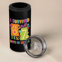 I Survived 67 Days of School 4 in 1 Can Cooler Tumbler Funny 6 7 Six Seven Chaos Survivor for Students Teachers - Wonder Print Shop