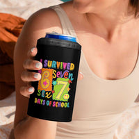 I Survived 67 Days of School 4 in 1 Can Cooler Tumbler Funny 6 7 Six Seven Chaos Survivor for Students Teachers - Wonder Print Shop