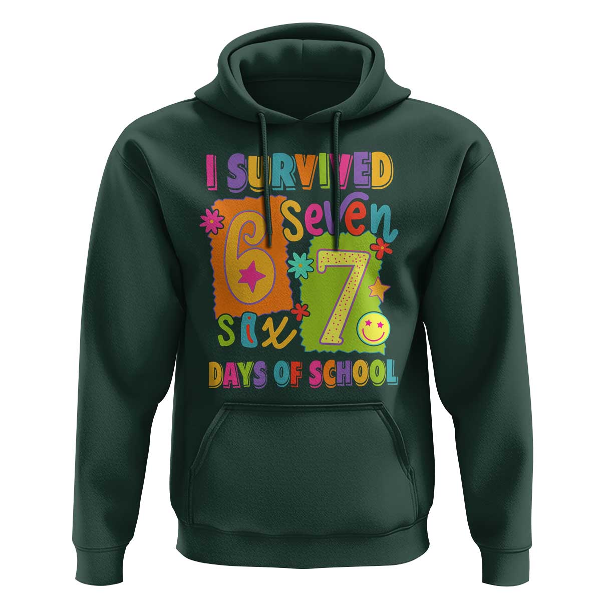 I Survived 67 Days of School Hoodie Funny 6 7 Six Seven Chaos Survivor for Students Teachers - Wonder Print Shop