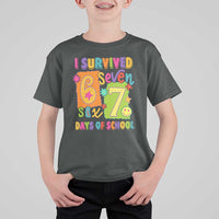 I Survived 67 Days of School T Shirt For Kid Funny 6 7 Six Seven Chaos Survivor for Students Teachers - Wonder Print Shop