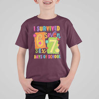 I Survived 67 Days of School T Shirt For Kid Funny 6 7 Six Seven Chaos Survivor for Students Teachers - Wonder Print Shop