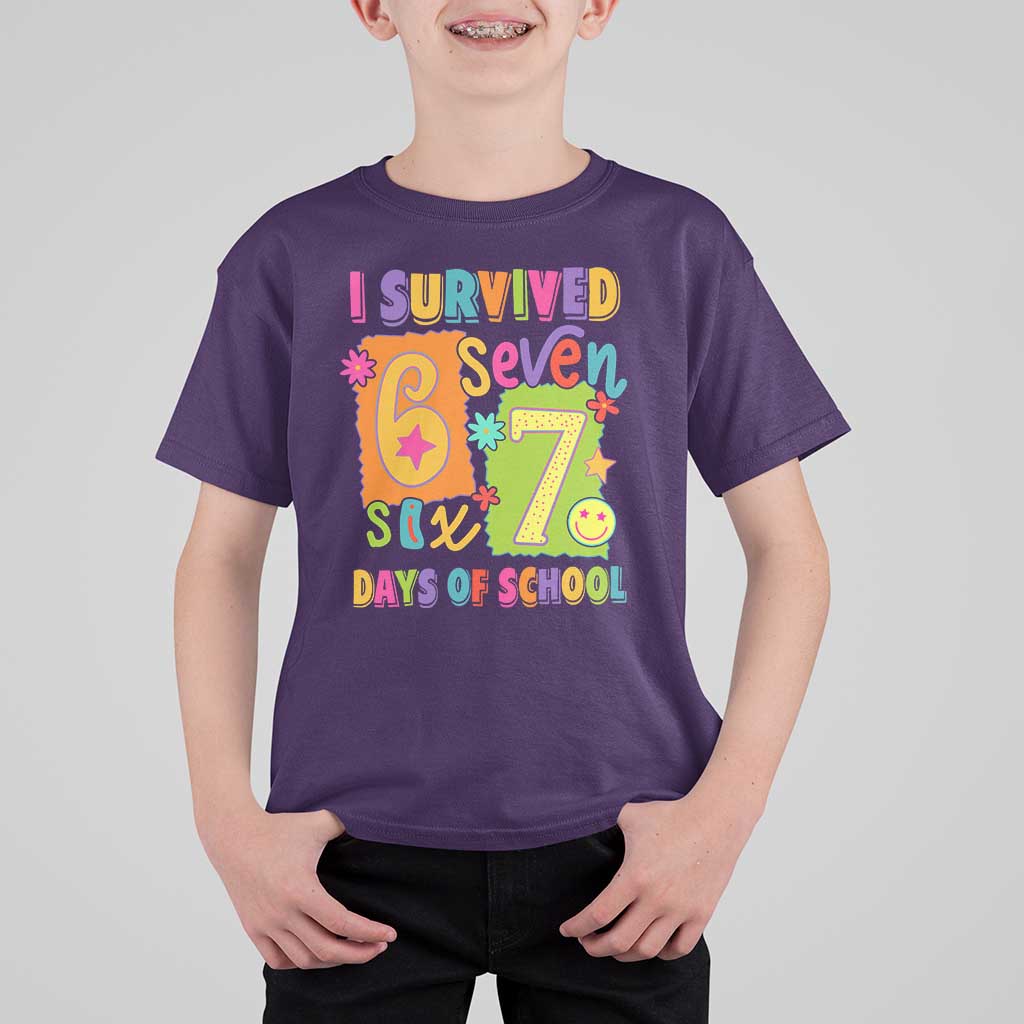 I Survived 67 Days of School T Shirt For Kid Funny 6 7 Six Seven Chaos Survivor for Students Teachers - Wonder Print Shop