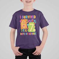 I Survived 67 Days of School T Shirt For Kid Funny 6 7 Six Seven Chaos Survivor for Students Teachers - Wonder Print Shop