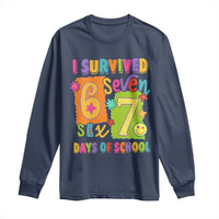 I Survived 67 Days of School Long Sleeve Shirt Funny 6 7 Six Seven Chaos Survivor for Students Teachers - Wonder Print Shop